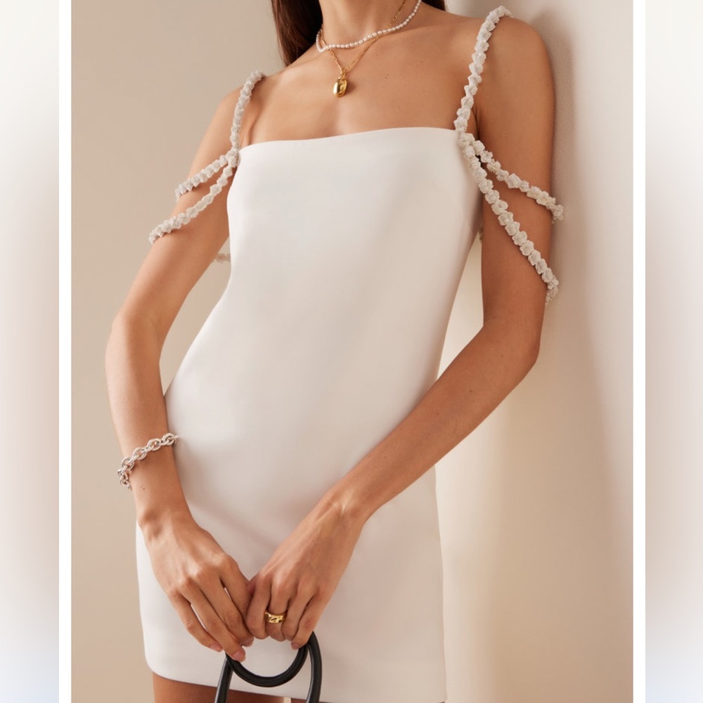 Alexis Ciena Embellished Crepe Mini Dress, Small